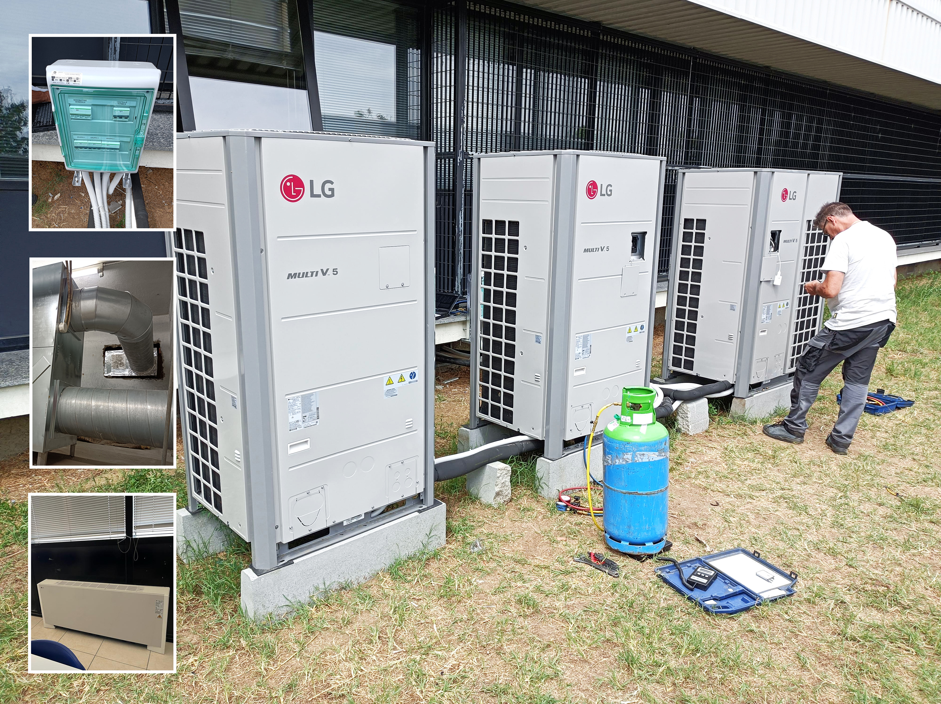 Installation of heat pumps for more sustainable buildings