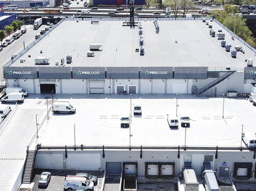 Aerial view of the distribution center in the Bronx, NY
